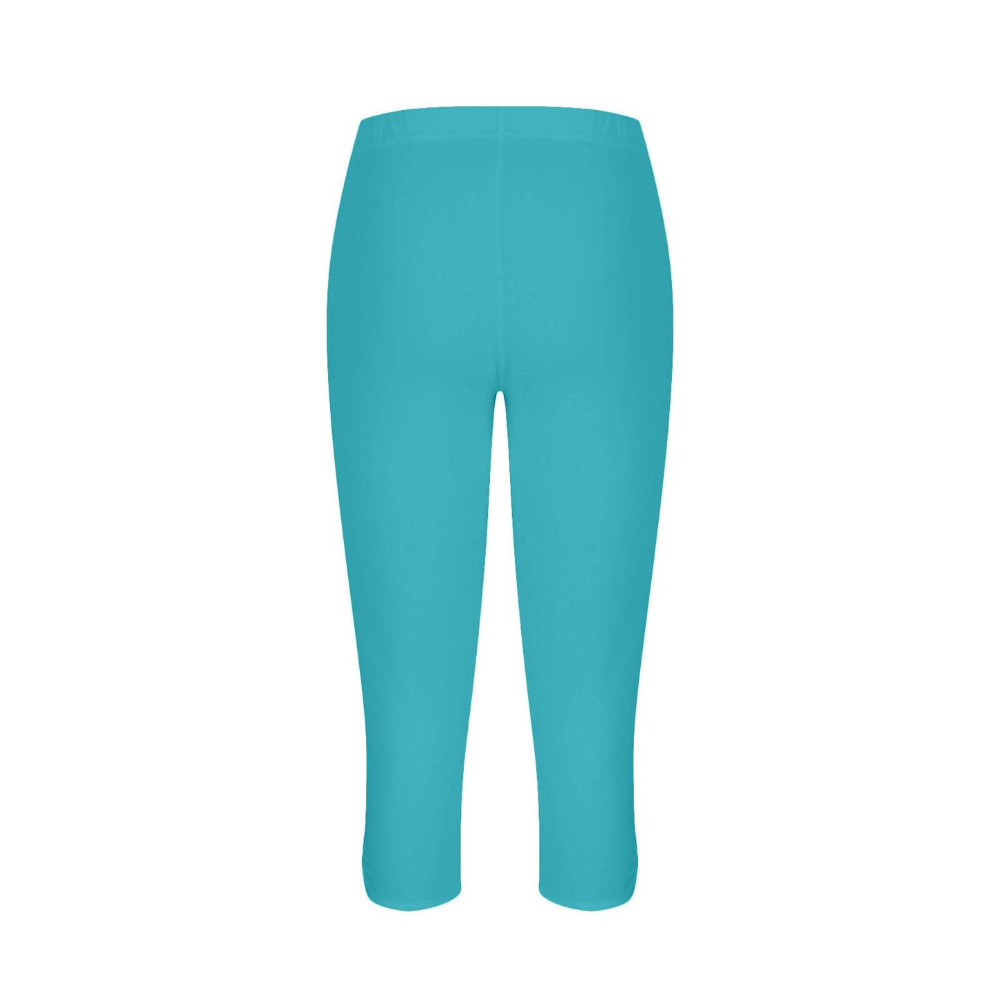 Leggings for Women Tummy Control Butt Lifting Workout Capri Yoga Pants Lace Appliqué Summer Beach Capris Sky Blue, Medium